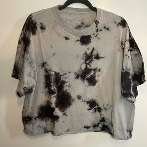 Tie dye cropped tee
